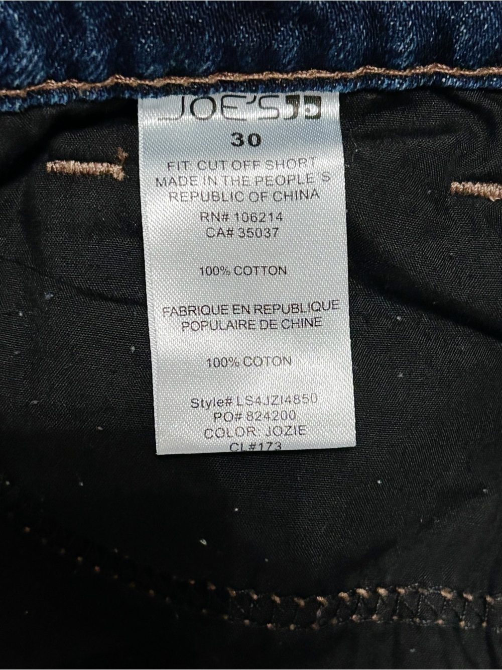 Joe's Jeans Cut Off Shorts 30 Distressed 100% Cotton Frayed Hem 90's Y2K - Picture 4 of 6